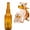 Brown, variant on Dog Toy with Tennis Ball Inside, Squeaky Fetch & Chew Toy, Floating Water Bottle Shape, TPR Rubber Interactive Bouncy Design for Play & Training(Blue)