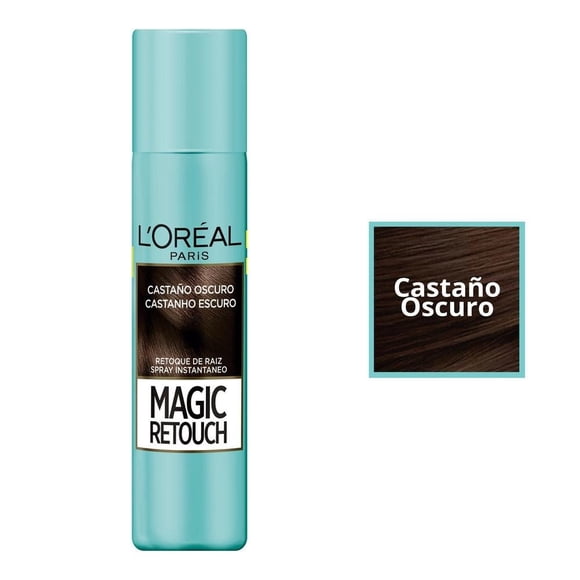 Retocador de raíces L'Oréal Magic Retouch castaño oscuro 75 ml