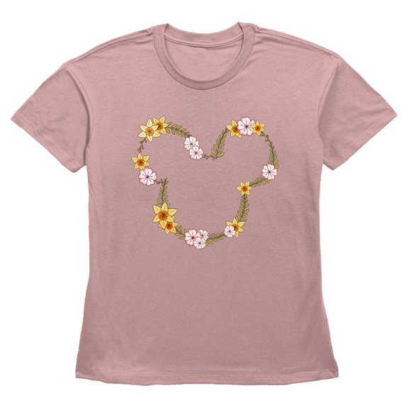 Women's Mickey & Friends Spring Yellow Flowers Graphic T-Shirt