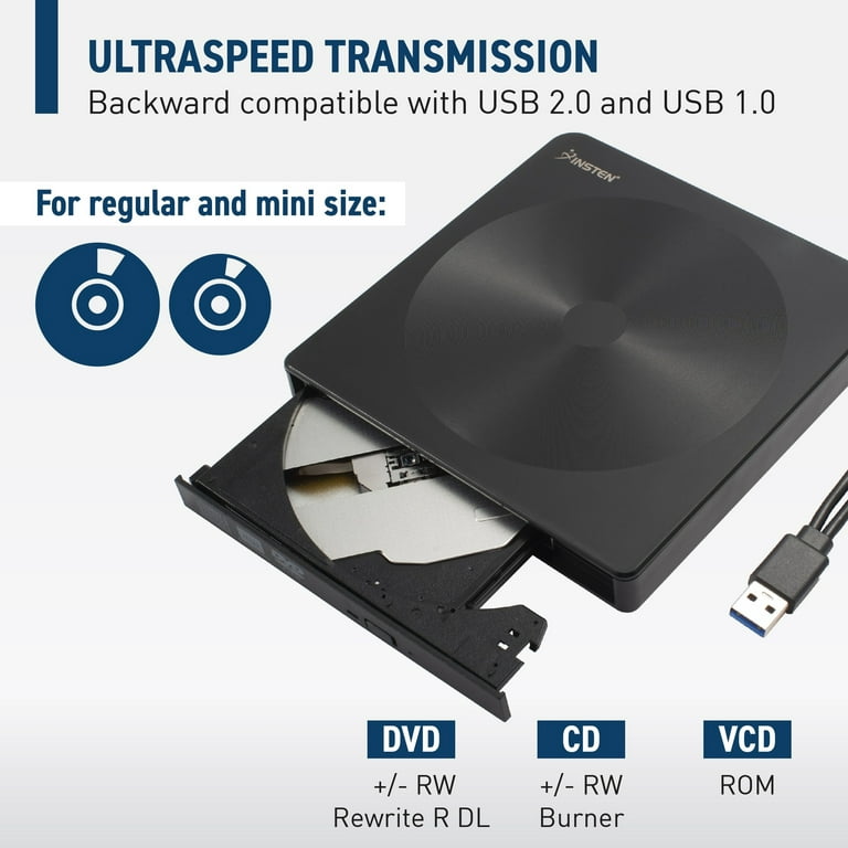  External DVD Drive USB 3.0 Type-C USB Portable Player