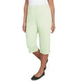 thumbnail image 3 of Alfred Dunner Womens Novelty Cuff Tummy Control Capri, 3 of 4