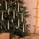 thumbnail image 3 of Hanging Floating Flameless Candles with Wand Flameless Taper Candles LED Candles Warm Light Christmas Candles Black B, 3 of 5