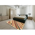 thumbnail image 5 of Ahgly Company Machine Washable Indoor Rectangle Abstract Chrome Gold Yellow Area Rugs, 4' x 6', 5 of 7