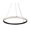 Black, variant on AC6710BK Artcraft Lighting Nova - 24W LED Pendant In Glam Style-0.79 Inches Tall and 15.8 Inches Wide