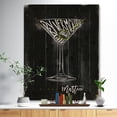 thumbnail image 2 of Design Art - Dirty martini cocktail chalk color, 2 of 5