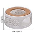 thumbnail image 2 of Tetera, Calentador De Té De Porcelana Sin Velas Eléctricas, Calentador De Tetera Blanca, Calentador De Té De Invierno Para Casa De Té En Casa Methold HA039340-00, 2 of 6
