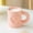 Pink, variant on Charming Heart-Shaped Embossed Flower Ceramic Mug - Elegant Minimalist Coffee and Tea Cup for Home and Office
