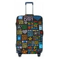 thumbnail image 2 of Goofa Happy Father Day Pattern Luggage Covers For Suitcase,Suitcase Cover Protector Fit 18-32 Inch Luggage-X-Large, 2 of 9