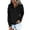 Black, variant on TKLPEHG Womens Half Button Sweatshirt Drawstring Hoodies Long Sleeve Hooded Pullover Fall Fashion Sweatshirt with Pocket (Black,XXL)