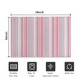 thumbnail image 5 of Pink and Green Striped Pattern Door Rugs,Washable Non Slip Door Mats Indoor,Decorative Door Mats,Entry Mat Indoor for Entrance,Bedroom,Kitchen,Bathroom,16"x24", 5 of 6