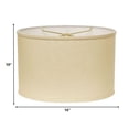 thumbnail image 5 of HomeRoots 470215 16 in. Throwback Oval Linen Lampshade Parchment Beige, 5 of 7