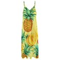 thumbnail image 4 of Lunarable Pineapple Sleeveless Dress for Women Clothing Female Women's Summer Skirt, 4 of 7