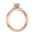 thumbnail image 2 of 1/2 Carat Round Diamond Bridal Ring Set in 14K Rose Gold (Ring Size 6.5) (I1-I2 Clarity), 2 of 4
