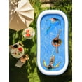 thumbnail image 3 of Inflatable Pool, 118'' x 72'' x 20'' Inflatable Swimming Pool for Summer Water Party BPA-Free Above Ground Blow up Kiddie Pool Ball/Sand Pit,Backyard Outdoor Indoor Age 3+, Rectangle, 3 of 10