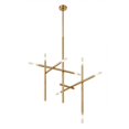 thumbnail image 1 of Control Brands LM486PBRS Kryss Chandelier&44; en Laiton, 1 of 1