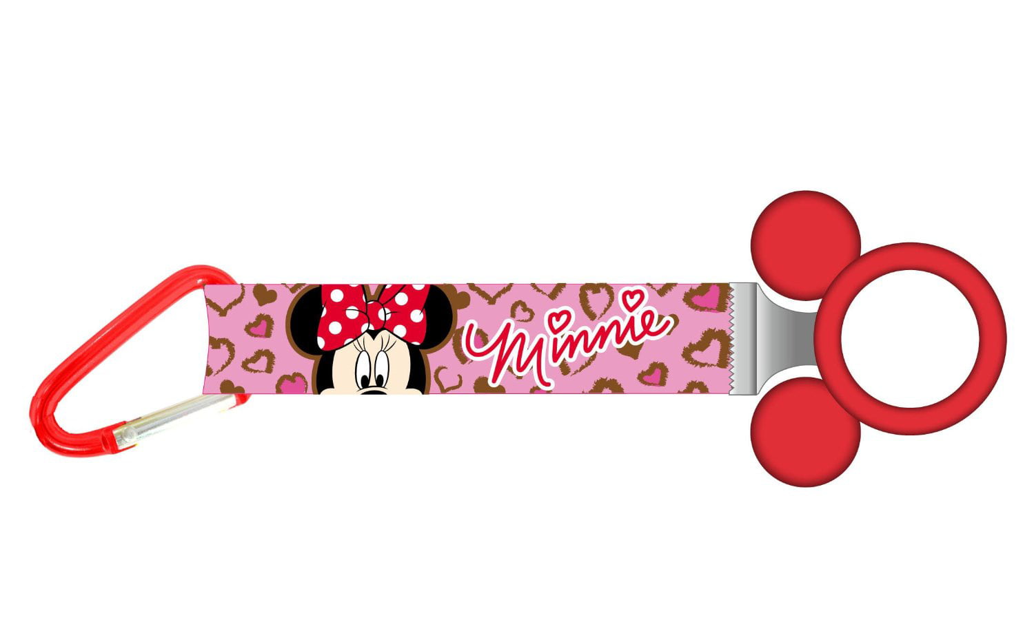 Multicolor Disney 85792 Minnie Mouse Lanyard with Zip Lock Card Holder 