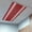 Wine Red, variant on Sage Green Fluorescent Light Covers, Farmhouse Sage Green White Striped Magnetic Light Covers for Ceiling Lights, Fluorescent Ceiling Shade Filters for Classroom Bedroom Office 4x2Ft x 1PCS