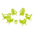 thumbnail image 2 of WestinTrends Dylan 12 Piece Outdoor Adirondack Chair With Ottoman And Side Table, Lime, 2 of 16