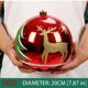 thumbnail image 3 of 1 bola decorativa navideña de 150 mm a 250 mm para árbol de Navidad, adorno colgante brillante para el hogar, bar, fiesta, boda, decoración navideña, 3 of 5