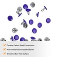 thumbnail image 5 of Uxcell 100 Sets Double Cap Leather Rivets 6x6mm for Fabric Belt and Decoration, Purple, 5 of 7