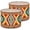 Color 1, variant on Lamp Shades Set of 2 Abstract stylized wave sky like stained glass window 13" x 13" x 10" Lampshade for Table Lamps Floor Lamps Lamp Shade Replacement Easy Assembly Required