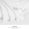 thumbnail image 5 of HOMTEC Queen Duvet Insert, White Cotton Comforter, All Season Down Alternative Duvet with 100% Cotton Cover, 4 Corner Tabs, Washable Breathable Noiseless, 5 of 9