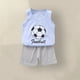 thumbnail image 2 of Odeerbi 3M-6Y Niños Conjuntos de Verano Camisetas de Algodón Pantalones Cortos Conjunto de Dos Piezas Camisetas Sin Mangas Con Cintura Elástica Pantalones Cortos, 2 of 3
