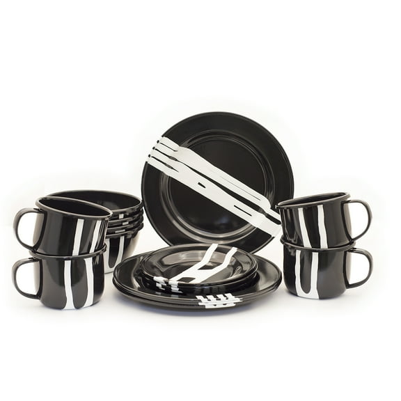 Enamelware Dinning Set - 16 Pieces