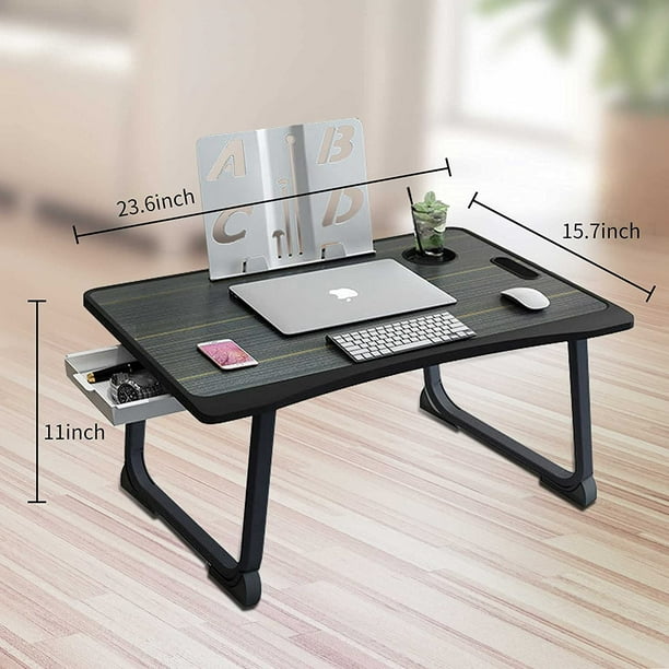 Table pour ordinateur portable table de lit pliable avec pieds réglable á  choix