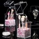thumbnail image 2 of Stackable transparent plastic finishing, finishing cosmetics and beauty products on the dresser, 2 of 4