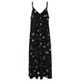 thumbnail image 6 of Space Stuff Planets Satellite Stars Sleeveless Dress Loose Women's Dress Dresses Luxury Evening Dresses, 6 of 9