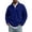 17#Dark Blue, variant on Men's Business Casual Quarter Zip Sweatshirt Stand Collar Corduroy Long Sleeve Pullover Top Regular Fit Light Gray M