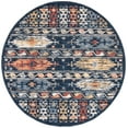 thumbnail image 2 of SAFAVIEH Charleston Rupert Southwestern Area Rug, Navy/Ivory, 6'7" x 6'7" Round, 2 of 9