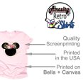 thumbnail image 4 of Women and Teen Floral Mickey Flower Shirt Adult Women Ladies Boho Character Tshirt (Pink, 3X Large), 4 of 7