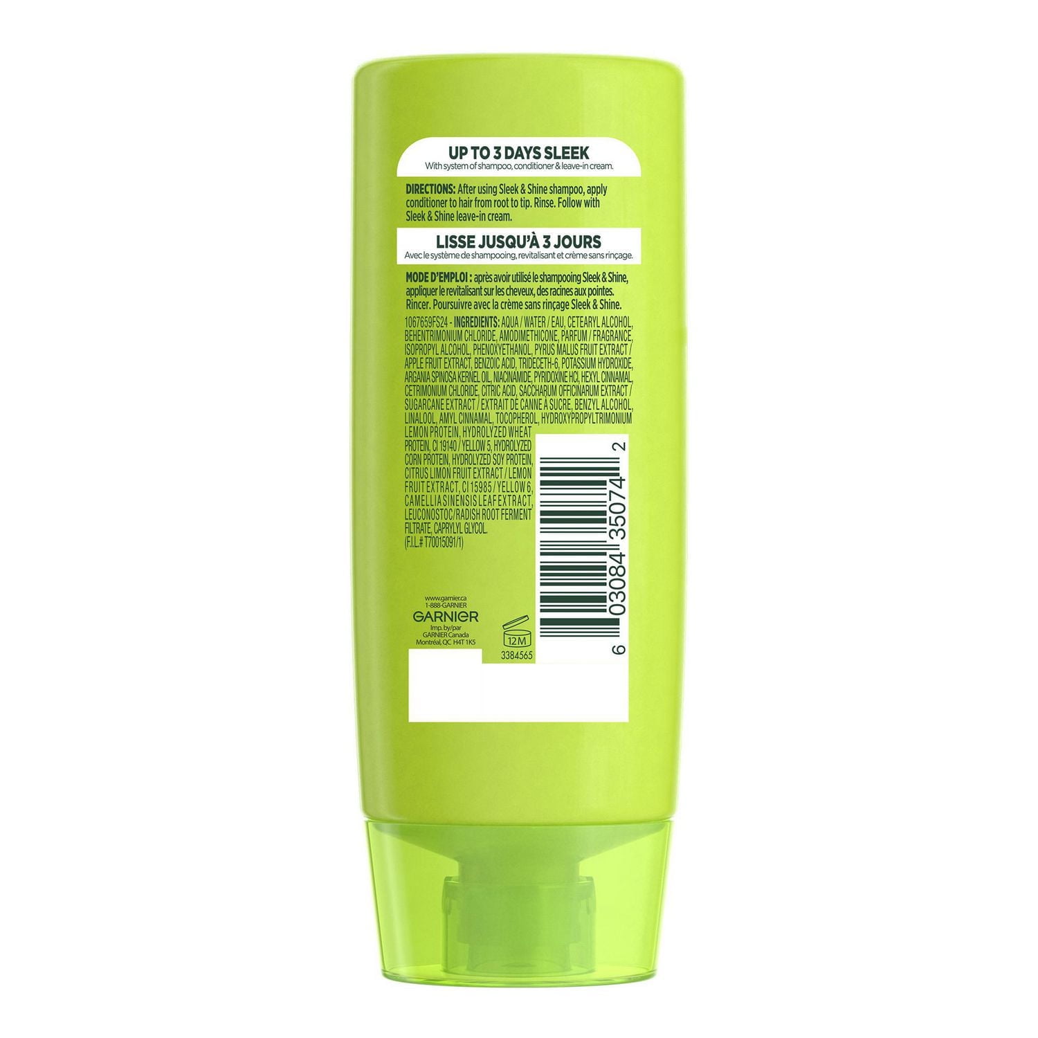 Garnier Revitalisant fortifiant Fructis Sleek & Shine, 89 mL 89 ml