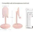 thumbnail image 2 of Support de Cellulaire Réglable pour Bureau, Support de Téléphone Mains Libres - Rose, 2 of 6