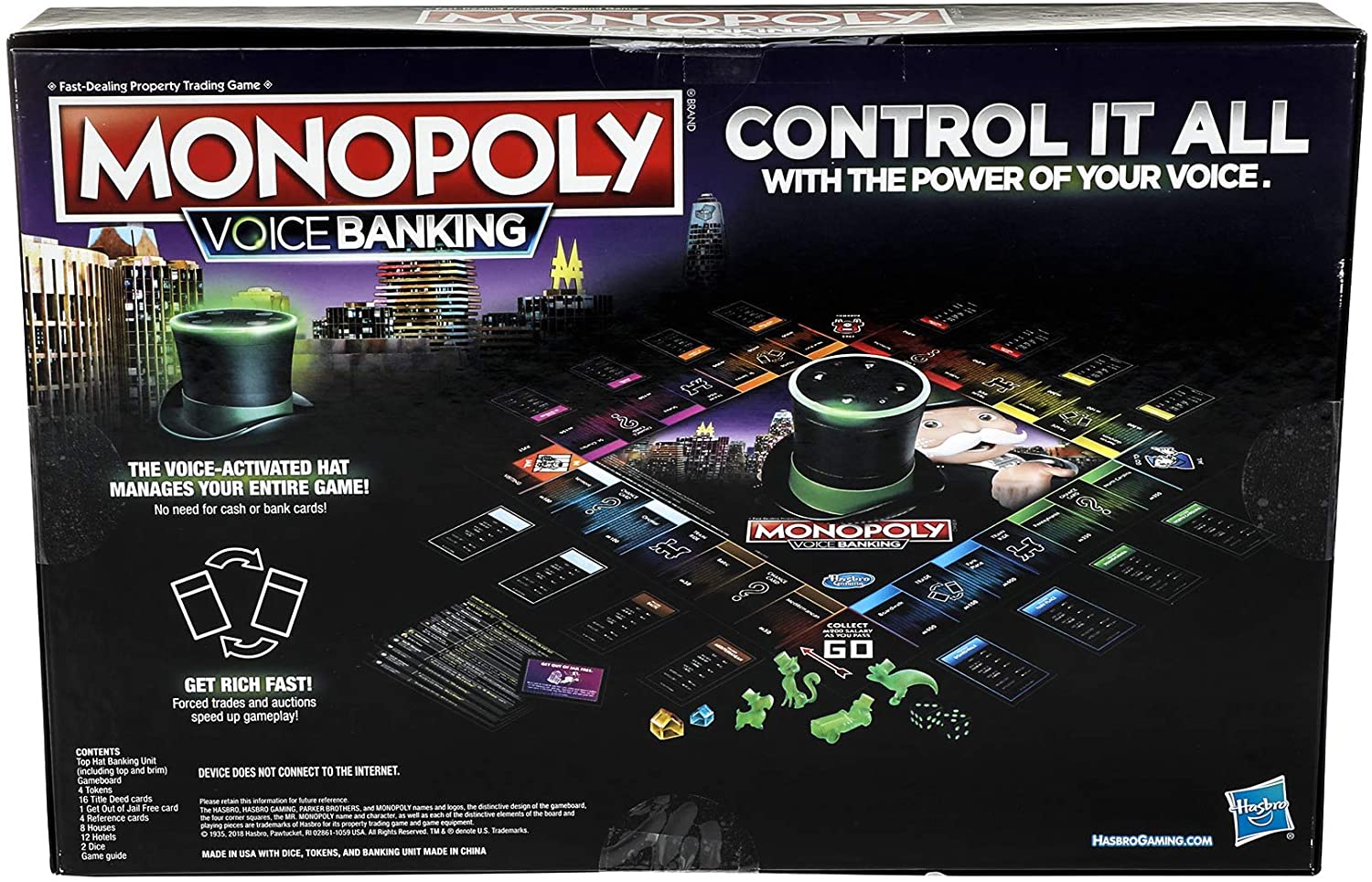 Monopoly Voice Banking Electronic Family Board Game for Kids Ages 8 and Up - image 2 of 14