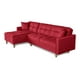 thumbnail image 4 of Sala Modular Sofá Cama de Lino Rojo Makora Modelo Sunny, 4 of 7