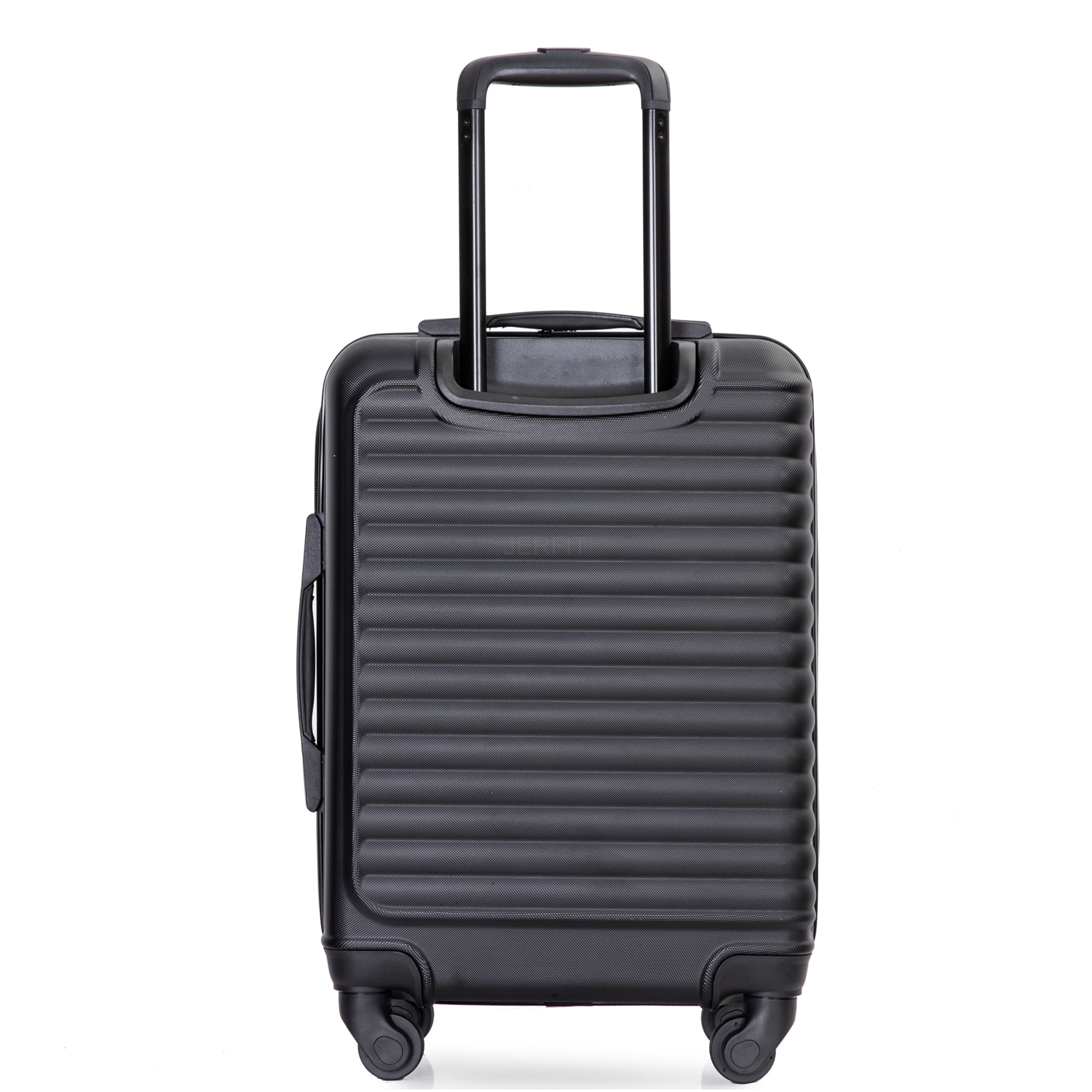 JERFIT 20-Inch Carry On Luggage Hard Shell Spinner Suitcase - Lightweight ABS Cabin Bag with 360° Wheels & TSA Lock for Air Travel, Black