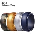 thumbnail image 2 of Men's Silicone Wedding Ring, Step Edge, with Breathable Grooves - 8mm Wide, 2.5mm Thick - 11, 2 of 6
