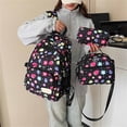 thumbnail image 2 of Weebloom Large School Backpack For Kids Girls Cute 3Pcs School Bags Set 3 Piece Floral Bookbag Middle High School College Black, 2 of 9