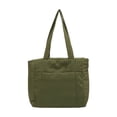 thumbnail image 2 of HCBY Women's Canvas-Nylon Blend Tote Shoulder Bag, Large Capacity Student Commute Handbag, 2-Way Carry Casual Everyday Tote, Water-Repellent Multi-Purpose Purse, 2 of 6