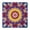 Colorful Tie Dye-2, variant on Yellow Tie Dye Spiral Pattern Square Fitted Tablecloth with Elastic Edge,Square Table Cover,Washable Elastic Table Cover for Home Kitchen Party Decor 34"x34"