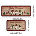 thumbnail image 3 of JeashCHAT Christmas Kitchen Rugs Set of 2 Anti Fatigue Kitchen Mats for Floor Non Slip Cushioned Kitchen Runner Rug Floor Mats Comfort Standing Mat Christmas Kitchen Decor (15.7"x43"+15.7"x23.6"), 3 of 5