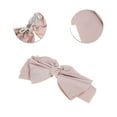 thumbnail image 3 of Unique Bargains 1 Pc Grace Bow Ribbon French Barrette Hair Clips for Home Pink, 3 of 5