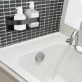 thumbnail image 3 of Organizador de baño, estante de ducha adhesivo negro mate, estante de baño a prueba de herrumbre, estante de cesta de acero inoxidable para cocina, 423g, 3 of 5
