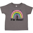 thumbnail image 3 of Inktastic 3rd Birthday Rainbow 3 Year Old Girl Girls Toddler T-Shirt, 3 of 5