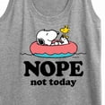 thumbnail image 3 of Peanuts - Pool Nope Not Today - Women's Racerback Graphic Tank, 3 of 5