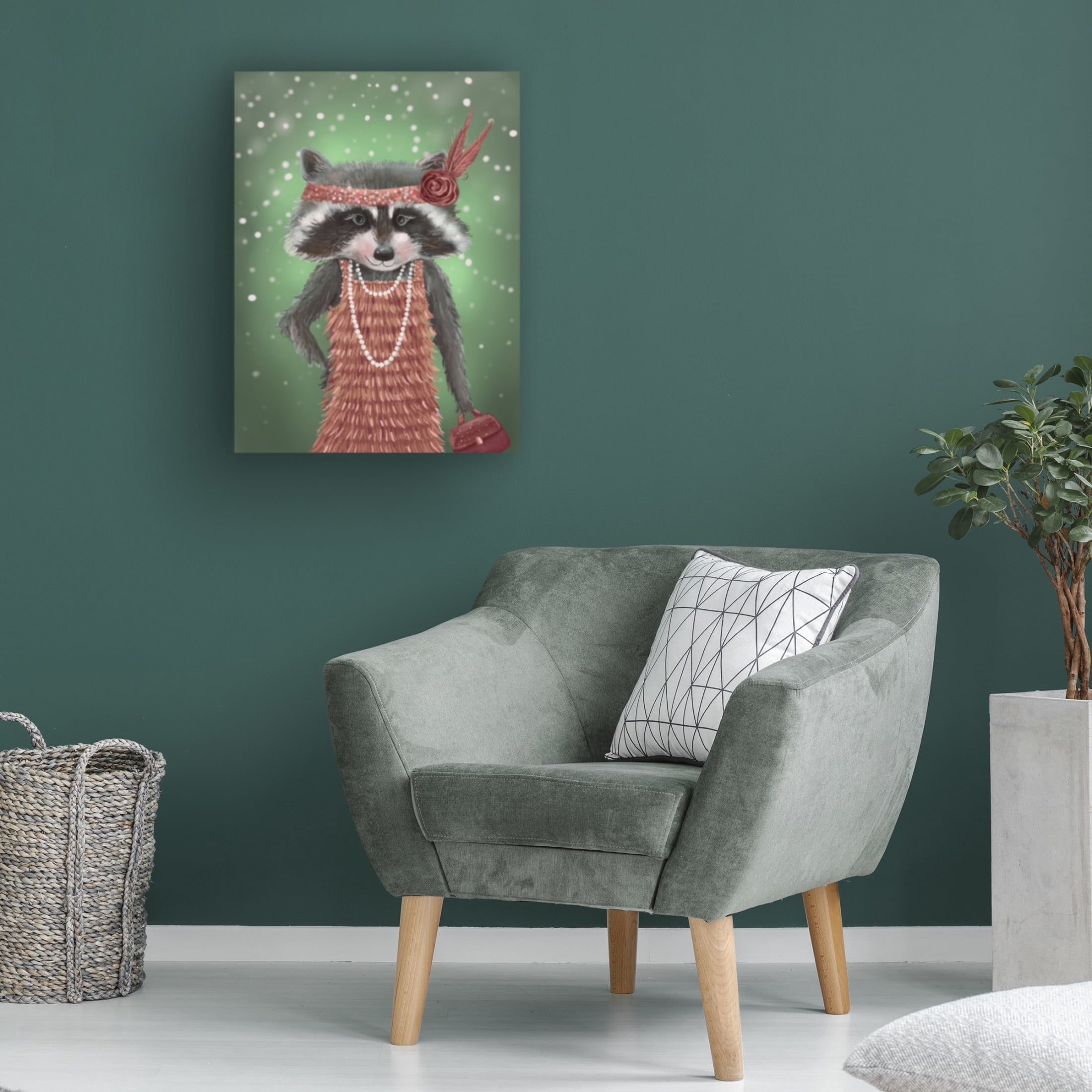 Canvas Wall Art - Christine Rotolo 'Animal Personality 2' Wall Art for Living Room, Bedroom, or Office Décor by Trademark Fine Art - 18 x 24 Inches