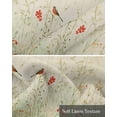 thumbnail image 6 of Pastoral Botanical Kitchen Valances for Windows Farmhouse Linen Window Valance Curtain for Living Room Window Treatment Summer Birds Spring Floral Rustic Valance Rod Pocket Topper Drape, 60 x 18 Inch, 6 of 6